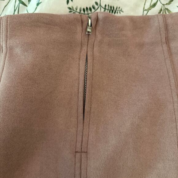 EUC Shinestar pink mauve suede Skirt, women’s small - Picture 5 of 5
